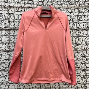 North Face Canyonlands Peach Salmon Pullover 1/4 Zip Jacket NF00CP5N LARGE